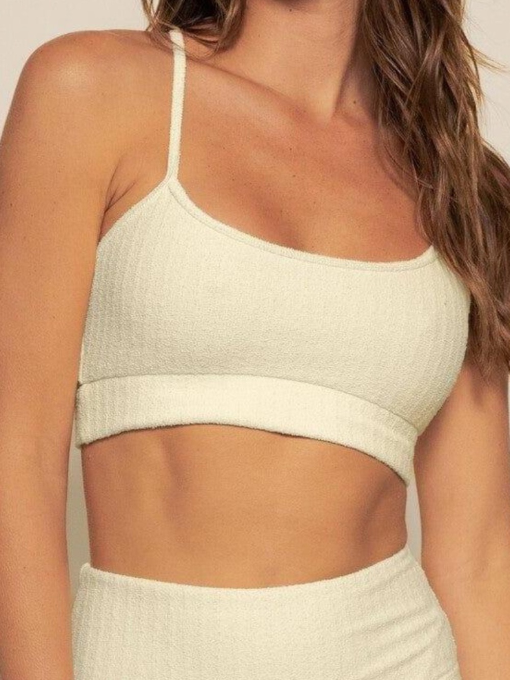 NWT Montce Buttercream Rib Simple Sport Top - Medium